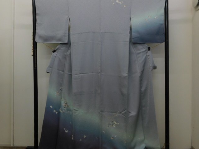 〔楽布特選〕P17515 手描き友禅 繊細な付下げ袷 オークション c拍卖