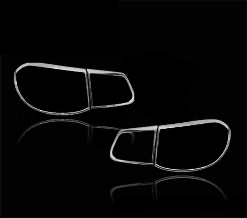 VW用 フォルクスワーゲン用 ティグアン 2007-2015 クロームメッキ テールランプリムカバー リアランプリム テールライトトリム拍卖