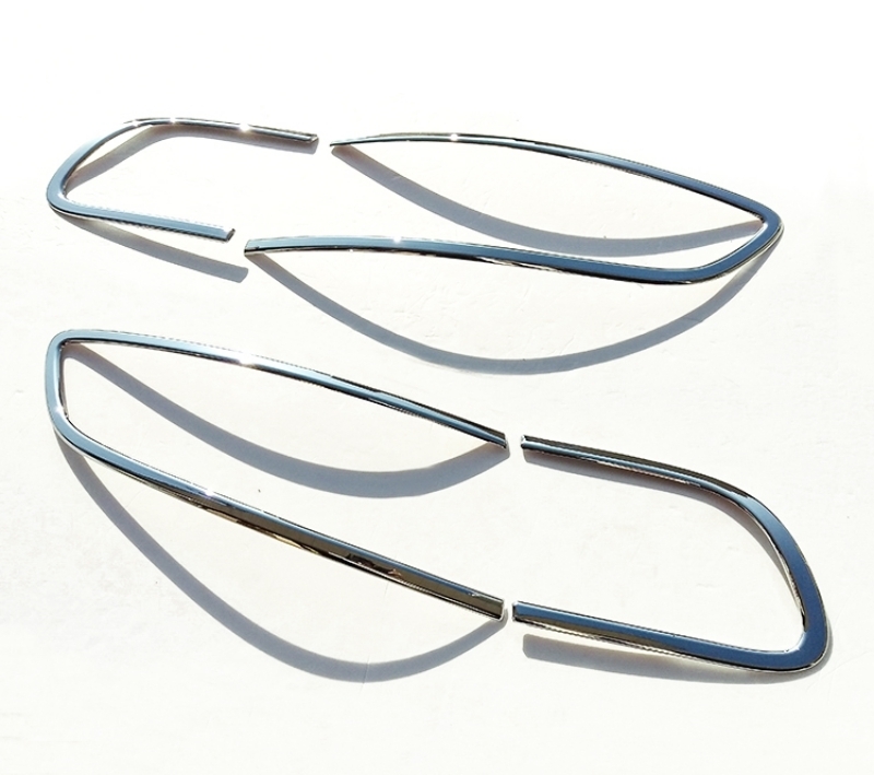 ポルシェ用 マカン 2015-2018 クロームメッキ テールランプリムカバー リアランプリム テールライトトリム テールランプモール拍卖