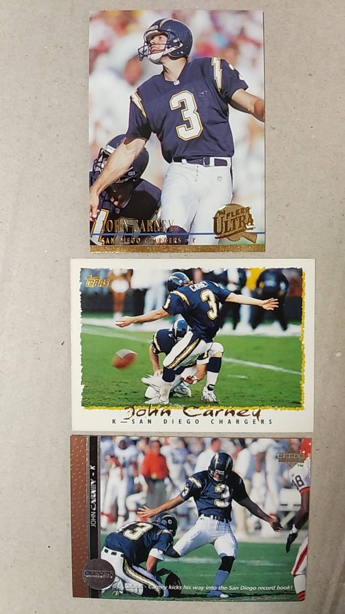NFLカード JOHN CARNEY 3種 チャージャーズ K拍卖