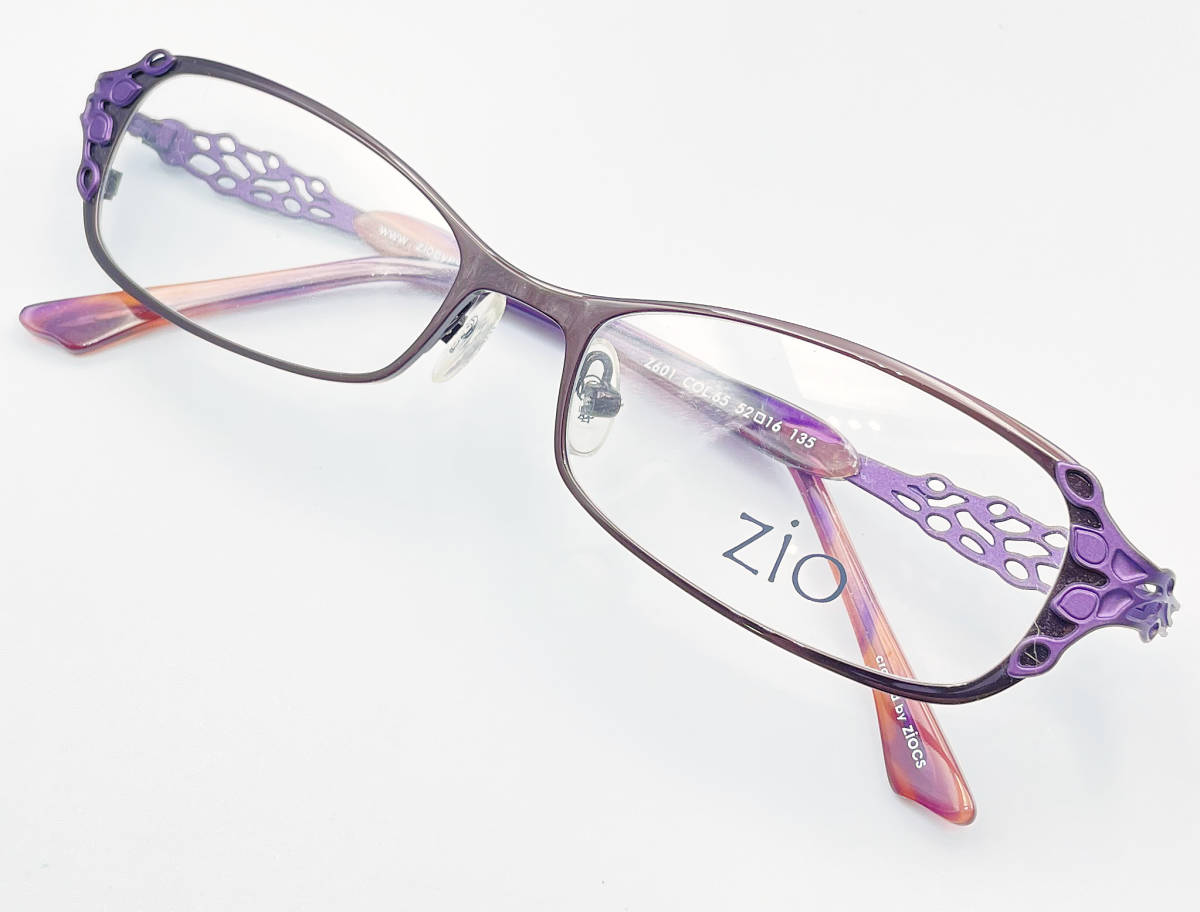 メガネフレーム ZIO Z601 COL.65 パープル メガネ 眼鏡 新品未使用 デッドストック品 送料無料拍卖