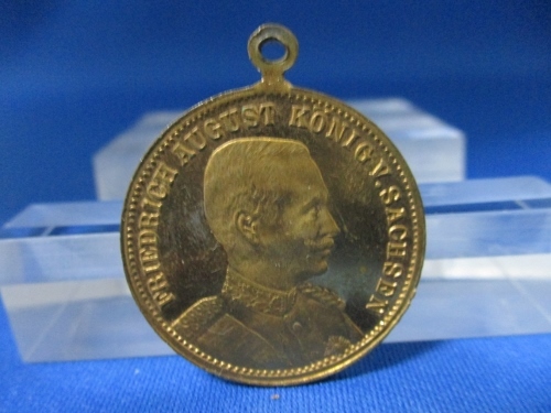 ドイツアンティークメダル☆フリードリヒ アウグスト3世・フォン・ザクセン/d406-3拍卖