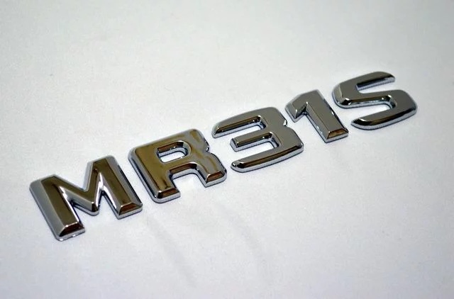 ベンツ風 スズキハスラー型式エンブレム MR31S アルファーベット拍卖