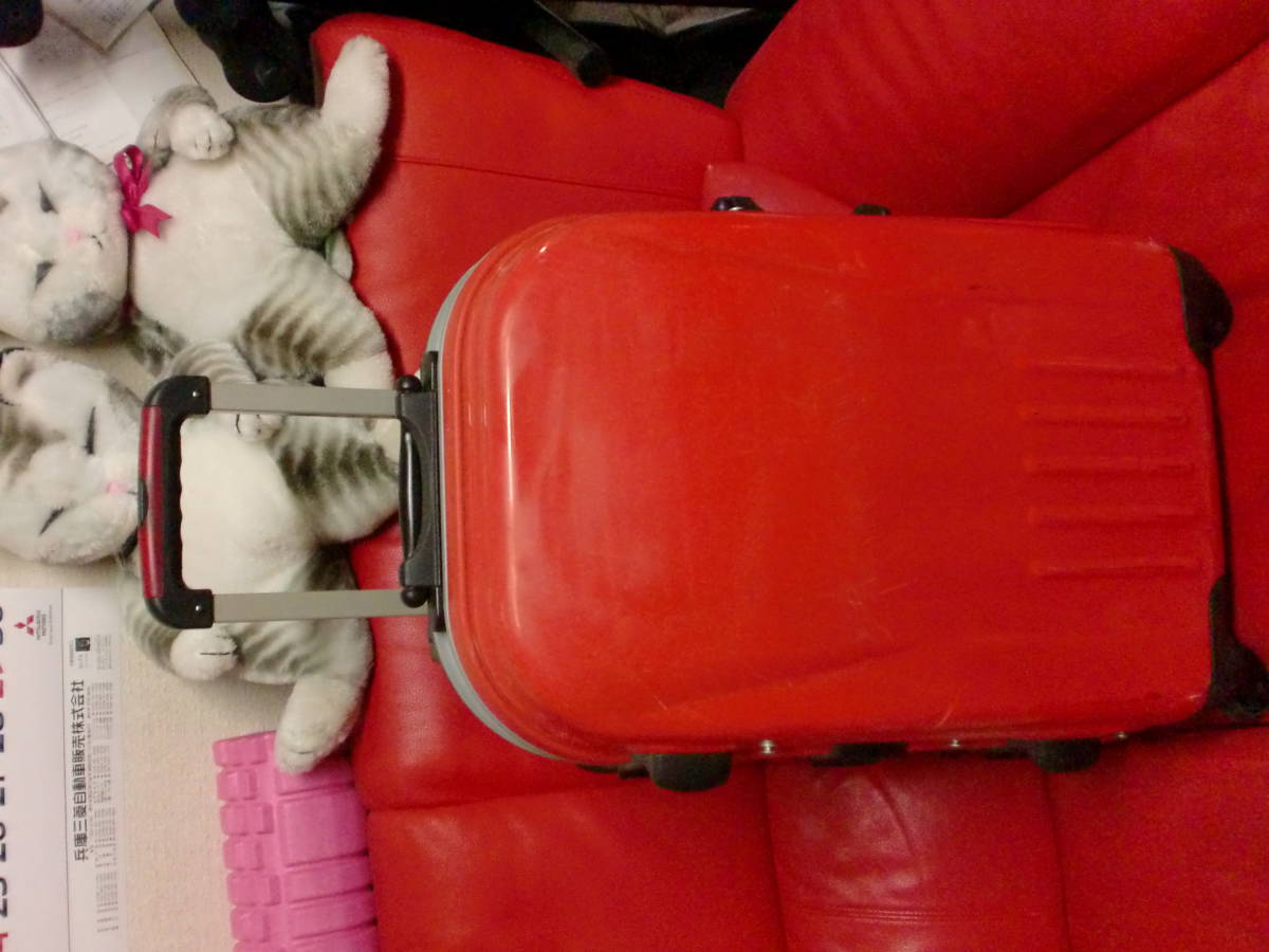 赤いキャリーバッグ 男女兼用 2人 冷やかしウォツチ大迷惑禁止.損害賠償請求拍卖