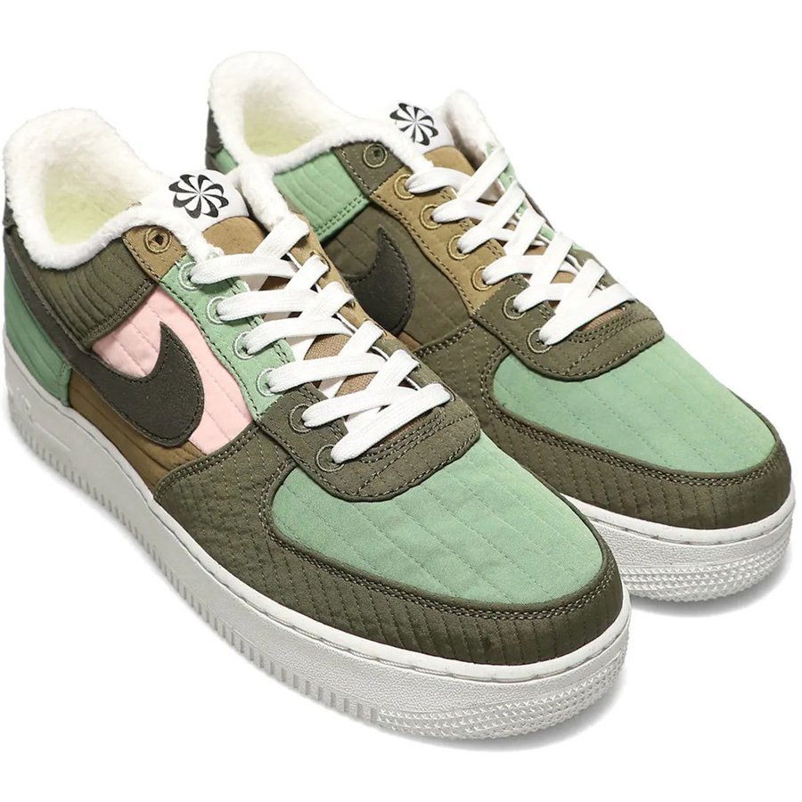 送料無料 27cm●ナイキ エア フォース 1 '07 LX NIKE AIR FORCE 1 '07 LX オリーブ 緑 キルティング DC8744-300 スニーカー AF 拍卖
