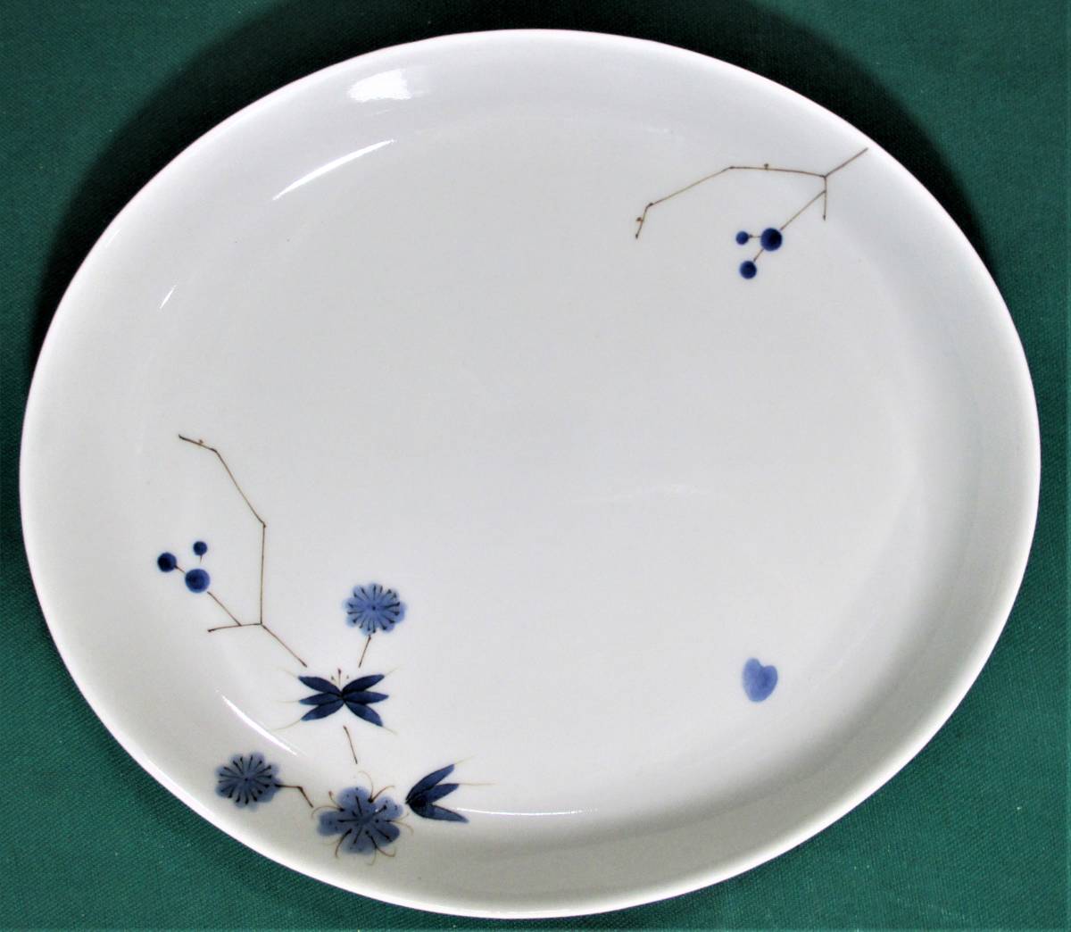 貴好人 尾崎陶器 藍松竹梅 21cm 楕円皿 オーバル 有田焼 金善窯 染付 Kikoujin●1221拍卖