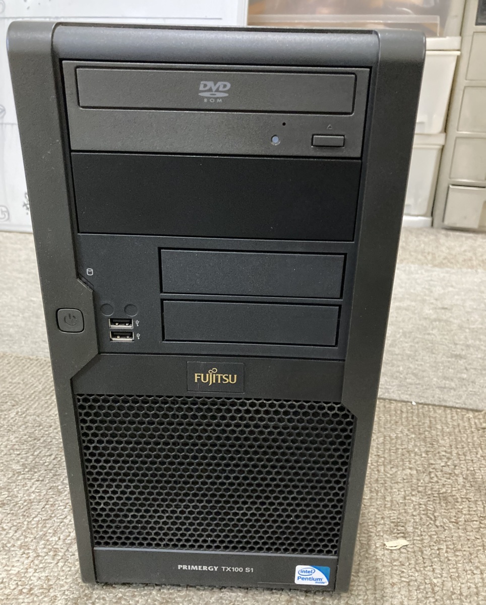 #OG# サーバー 富士通 FUJITSU PRIMERGY TX100 S1 intel Pentium Windows 7 Home Premium HDD 500GB メモリ 1GB #O-211108拍卖