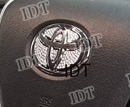 カローラフィールダー NZE161 162 164 クリスタル ステアリング カバー エンブレム ハンドル拍卖