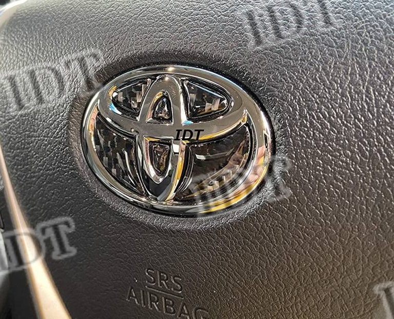 ピクシスジョイ LA250 LA260 リアルカーボン ステアリングエンブレムシート 3D ハンドル 内装 カスタム パーツ拍卖