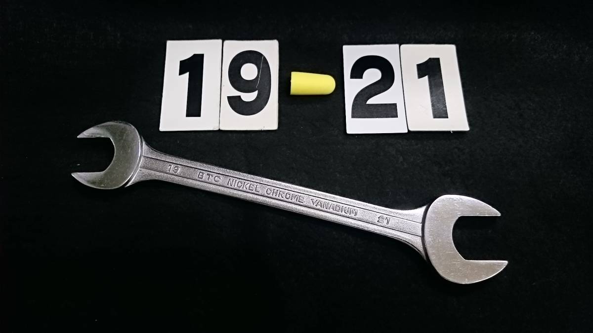 ・ <12044> BTC バンザイ スパナ 19-21 強力型 当時物!拍卖