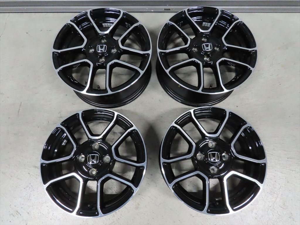 ホンダ S660 JW5 アルファ 純正 後期 5J +45 6.5J +50 PCD100 4穴 15インチ 16インチ ガリ傷無し 美品拍卖