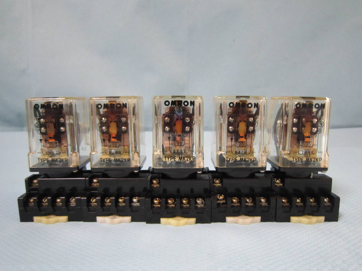 OMRON TYPE MK2KP-DC24V ラッチングリレー *5個拍卖