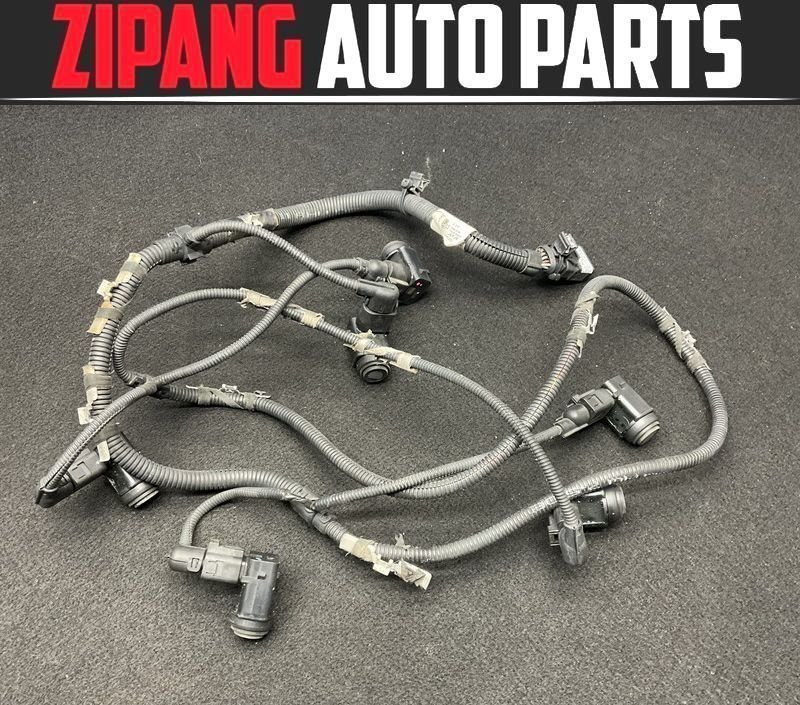 VW066 7L トゥアレグ V8 後期 リア バンパー PDC センサー ★6個 ハーネス/配線付 ◆LC9Z ブラックP ★エラー無し ○ ★即決★拍卖