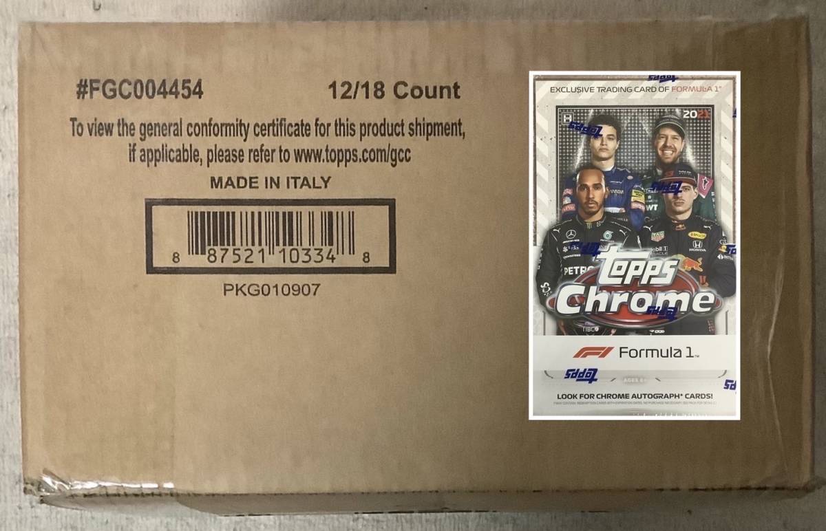 2021 TOPPS CHROME FORMULA 1 HOBBY 新品未開封カートン (周冠宇)拍卖