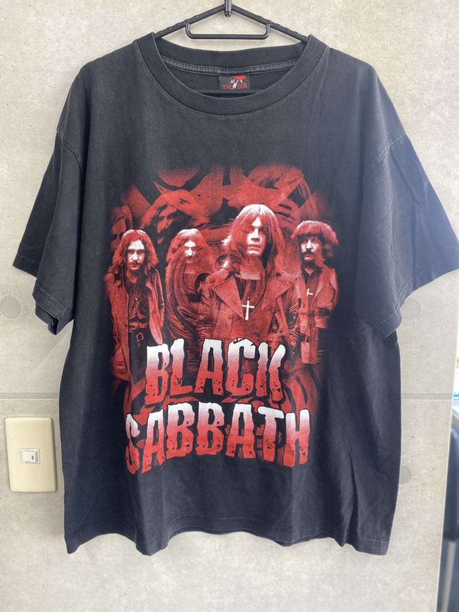 希少 BLACK SABBATH Tシャツ サイズL ヴィンテージ バンドTシャツ ブラックサバスTシャツ ブラック Ozzy Ozbourne拍卖