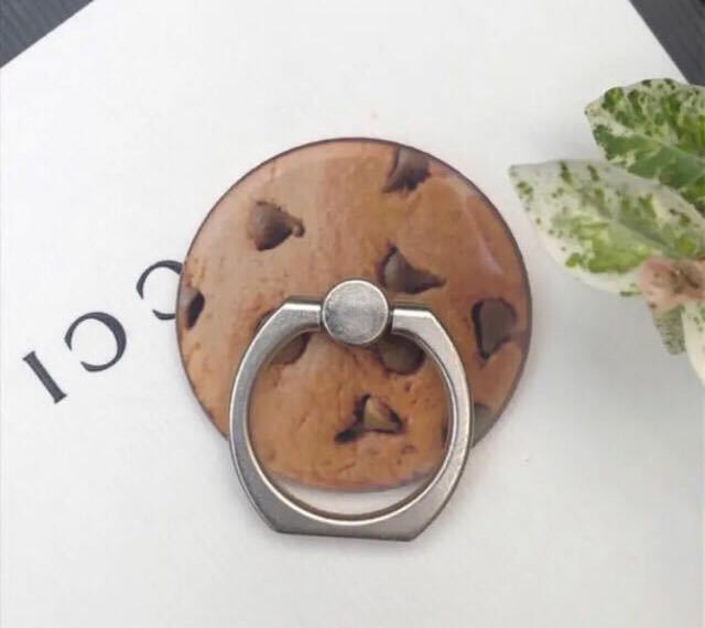 バンカーリング スマホリング チョコチップクッキー 落下防止 可愛い拍卖