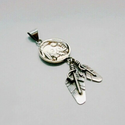 送料無料!インディアンバッファロー・シルバーコイントップ!拍卖