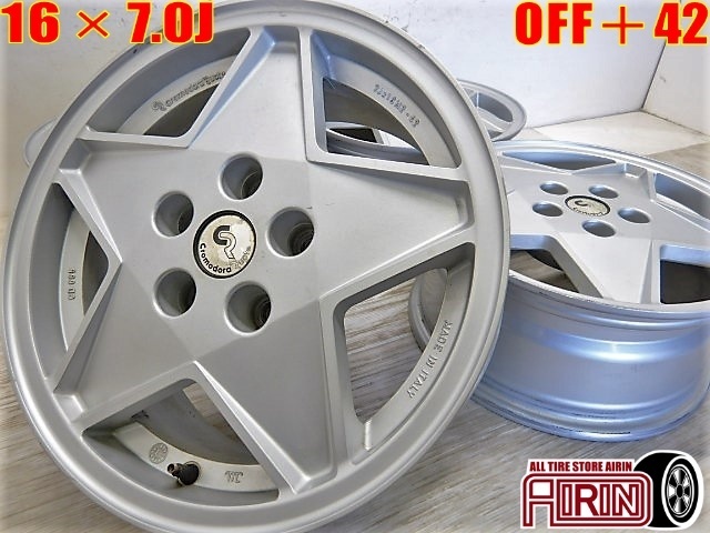 16インチ アルミホイール Cromodora Ruote 中古 4本セット 不明 などに アルミ ホイール拍卖