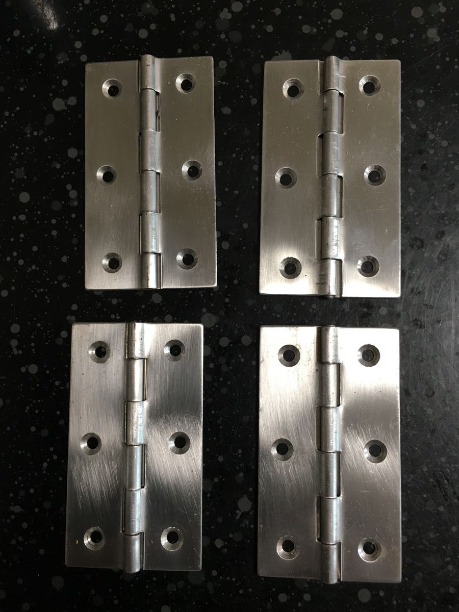 未使用品 WB ホワイトブロンズ 2枚合蝶番 62mm 4枚一括拍卖