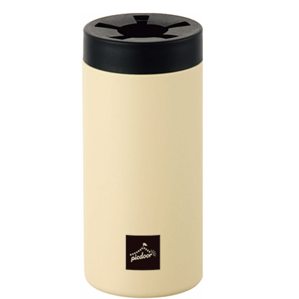 ペットボトルホルダー ステンレス二重構造 保温 保冷 500ml用 水筒 ピックドア アイボリー PIC-01I/4102x3本セット/卸拍卖