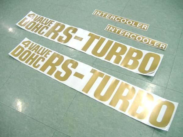 {or} ★☆ DR30 スカイライン DOHC RS-TURBO サイドデカール 金 レプリカ ☆★拍卖