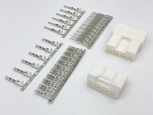 YO-874 【トヨタ ディスプレイオーディオ オス/メス カプラー 端子 28PS 端子*2】 検索用) カムリ ハイブリッド C-HR グランエース MIRAI拍卖