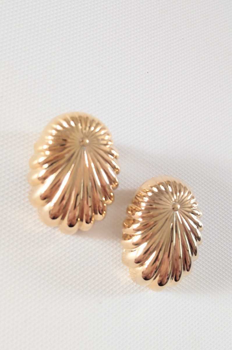 新品未使用 ゴールドカラー エレガント イヤリング拍卖