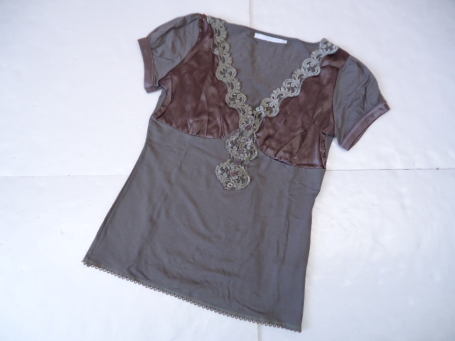 【KCM】eti-36-L★新品★【NORTHLAND/ノースランド】レディース 半袖インナー サイズ L ブラウン系 イタリア製拍卖