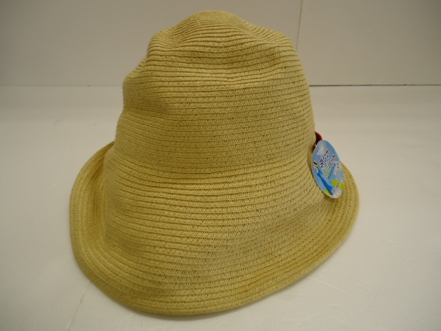 【KCM】hat-38★未使用★リボン付き 涼やかUVハット 麦わら帽子 Sサイズ(56cm) ピンク 婦人 レディース拍卖