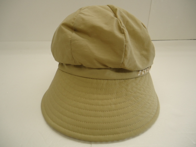 【KCM】hat-45★未使用★キャスケット 裏メッシュ Mサイズ ベージュ 婦人 レディース拍卖