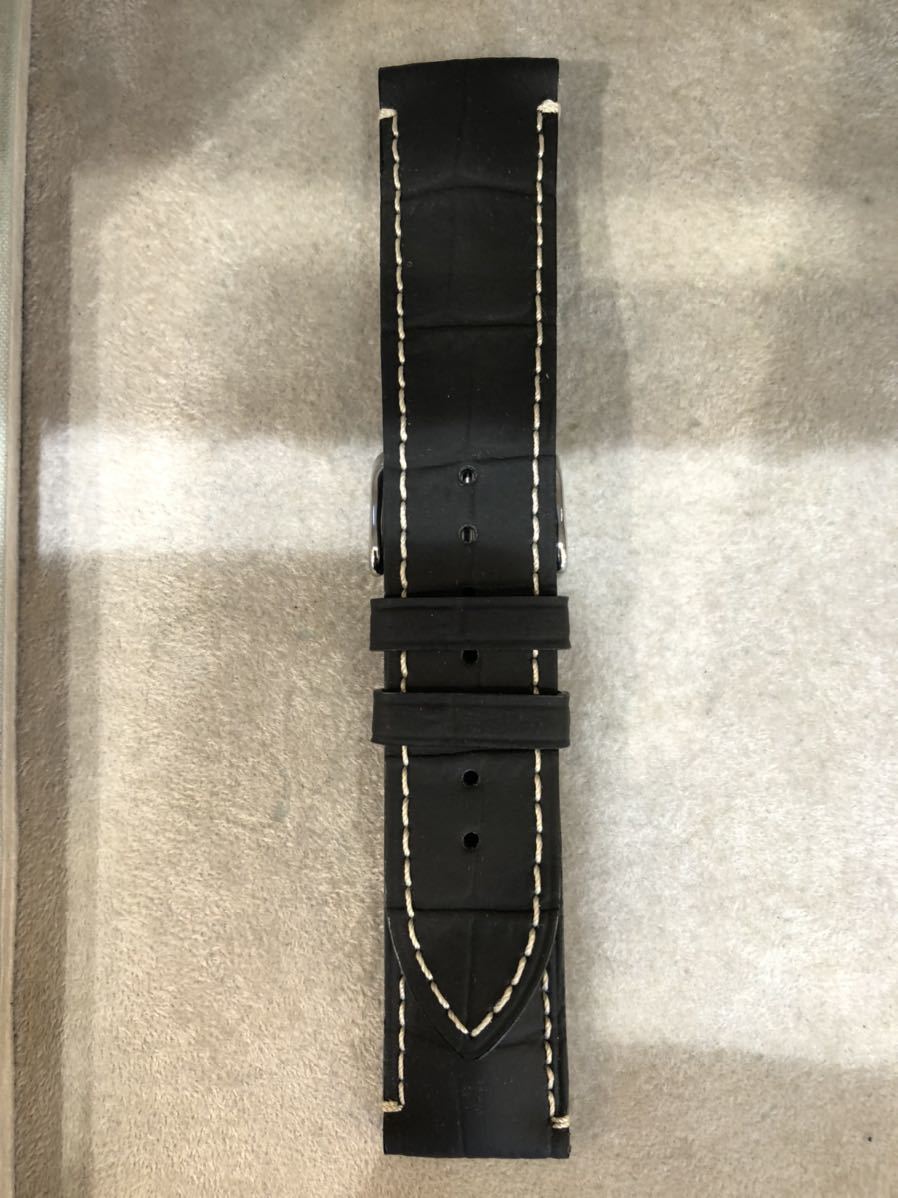 Apple Watch対応レザーベルト(ブラック)デュッセルドルフ拍卖