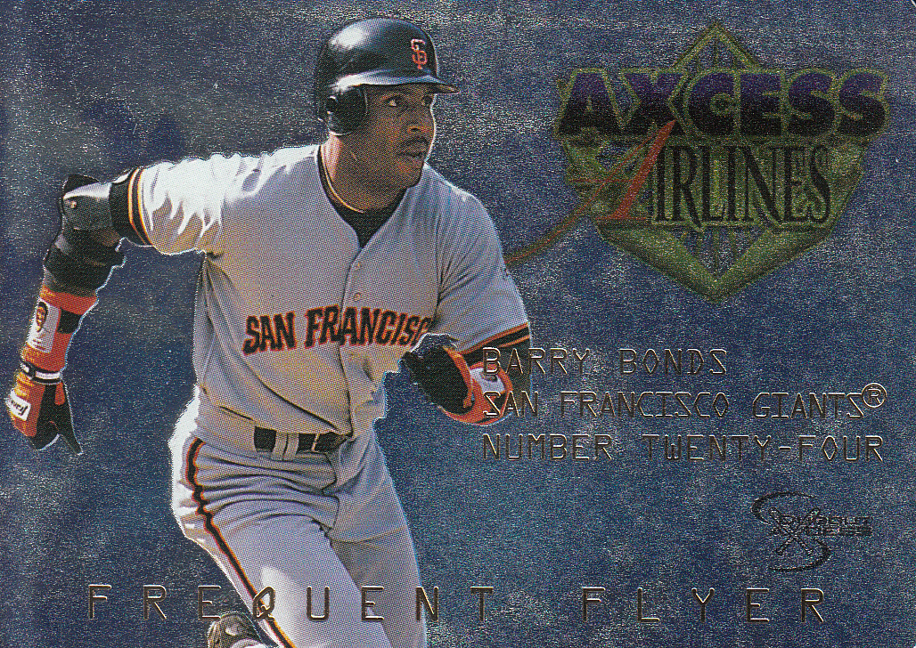 1998 skybox 'BARRY BONDS' FREQUENT FLYER FF7of10拍卖