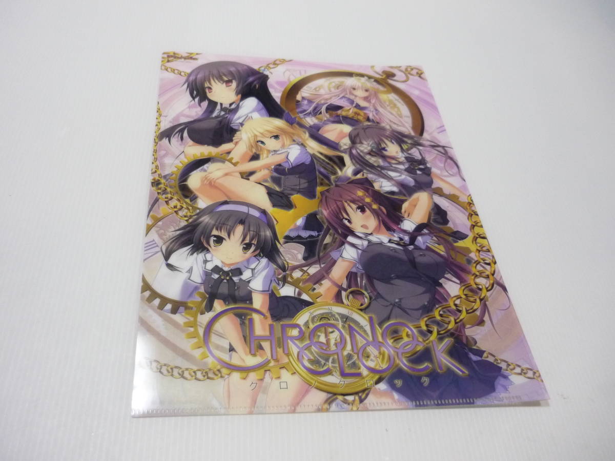 【☆】クリアファイル キービジュアル A4クリアファイル 「クロノクロック 無料配布イベント」拍卖