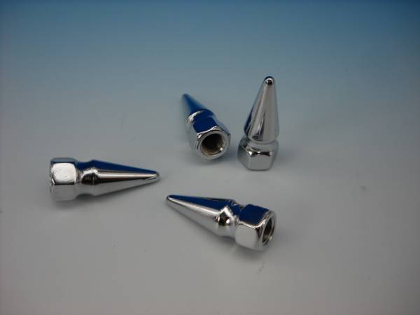 ヤマハ SR用 リジットバー サス 飾りナット パイクナット スパイクナット 4ヶSET クロームメッキ 国産車 日本車 リアサスナット 拍卖
