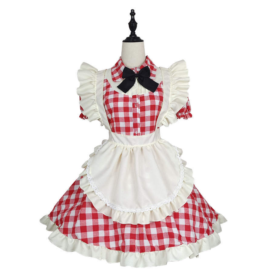 【L-3】ワンピース メイド 服 ロリータ 学園祭 ハロウィン お祭り イベント 男女兼用 コスプレ衣装拍卖