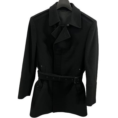 CK チェスターコート<衣服> カルバンクライン コート ブラック 羊毛 ナイロン カシミア オンワード製拍卖