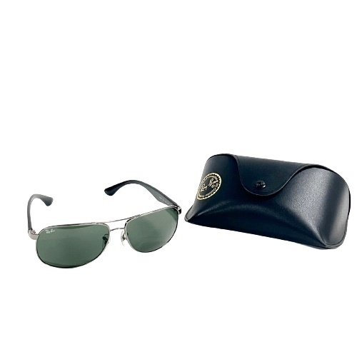 【ケースあり】Ray-Ban レイバン RB3506 004 61□14 3N メンズ サングラス ブラック シルバー 拍卖