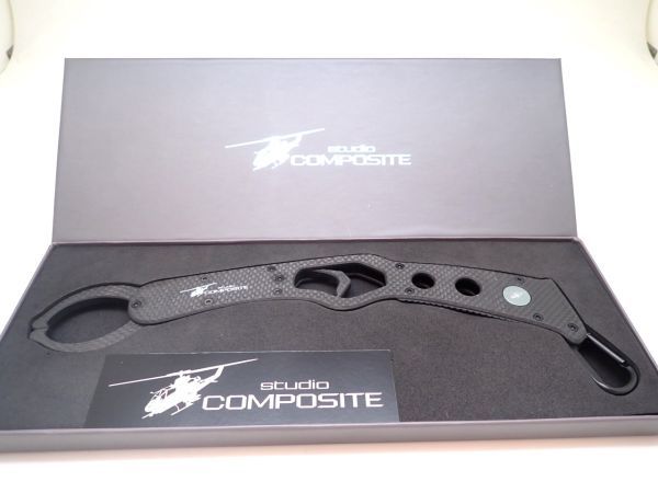 スタジオコンポジット 【 フルカーボン フィッシュグリップ 】 ガンメタ カーボン スタコン拍卖