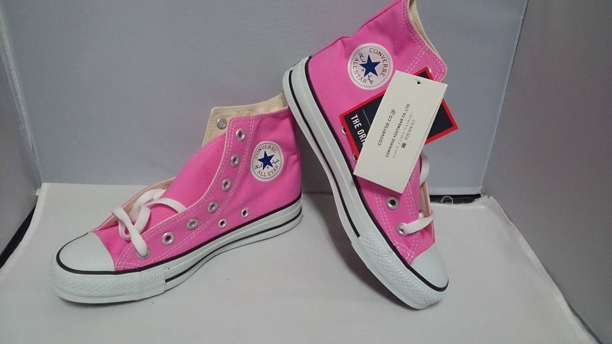 ☆23.0cm【送料無料】オールスター CANVAS ALL STAR HI*桃*新品拍卖