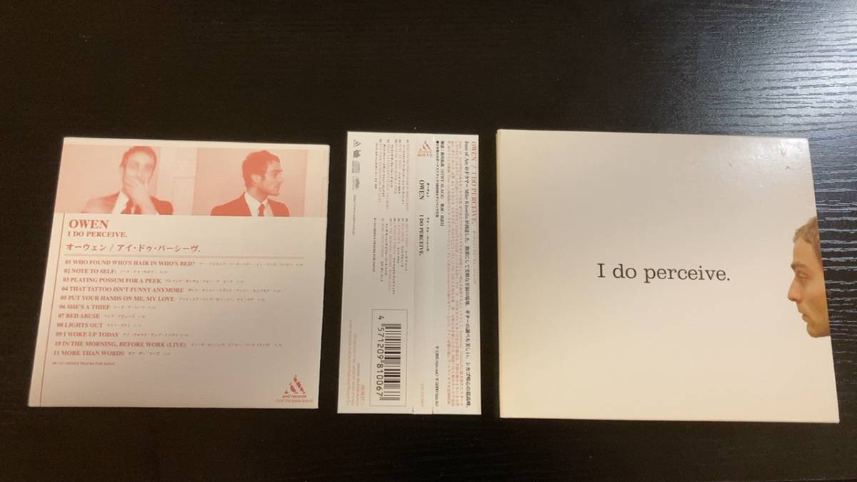 OWEN I DO PERCEIVE 国内盤CD 歌詞対訳解説付き拍卖