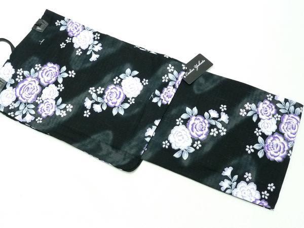 まゆの四季/新品/変わり織り/仕立て上がり浴衣/ラメ入り-2薔薇拍卖