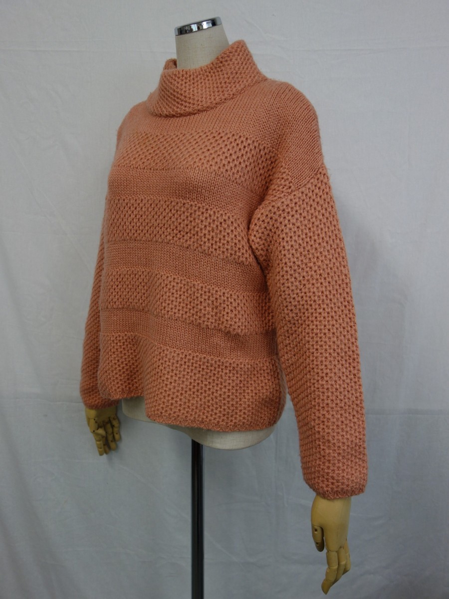 レディース GREEN LABEL RELAXING グリーンレーベルリラクシング Sporting&Style 長袖ニット ピンク ユナイテッドアローズ拍卖