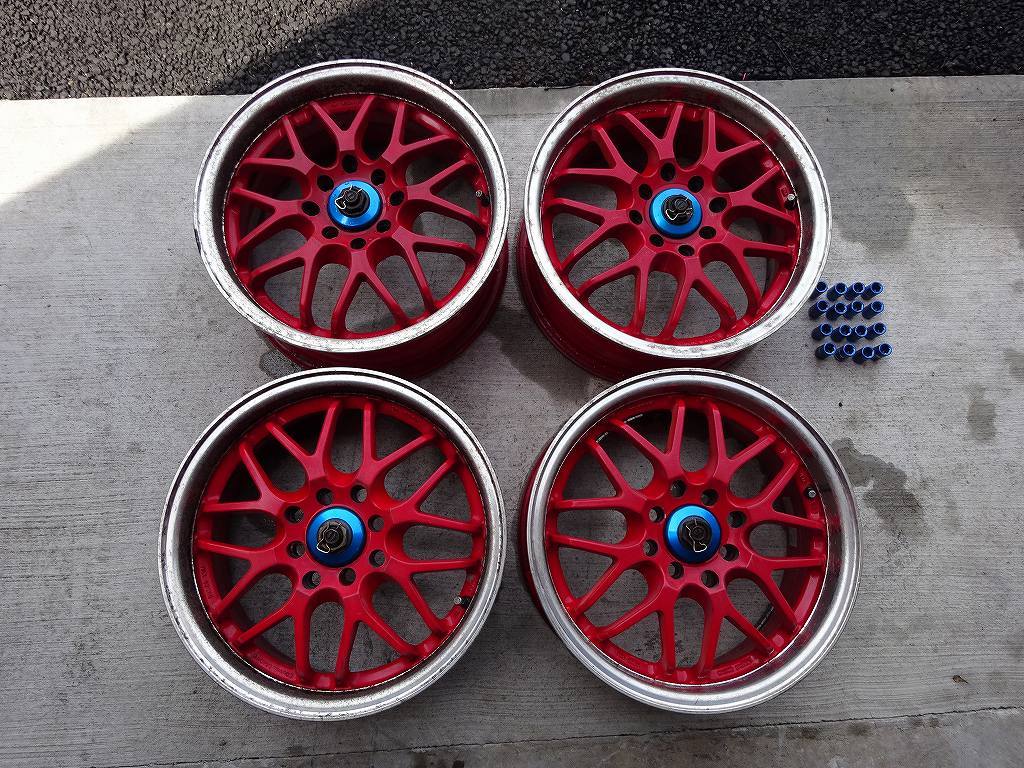 NAロードスター等に!15インチ6,5J、レーシングスパルコホイール(マルチ)、普通に使えていましたが面倒なんでジャンク扱い拍卖