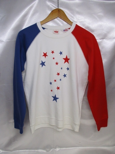 Levi's リーバイス 裏起毛/カットソー サイズS ホワイトベース メンズ USA製拍卖