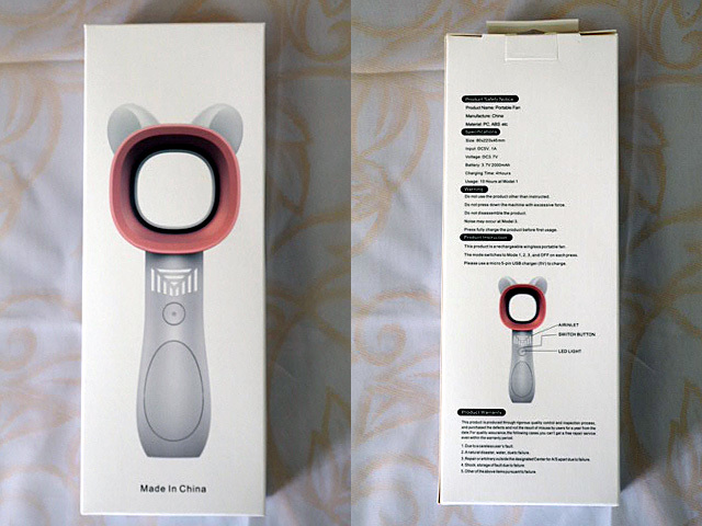 新品未使用 USB 猫耳リーフレスファン 三段調節可能・220408拍卖