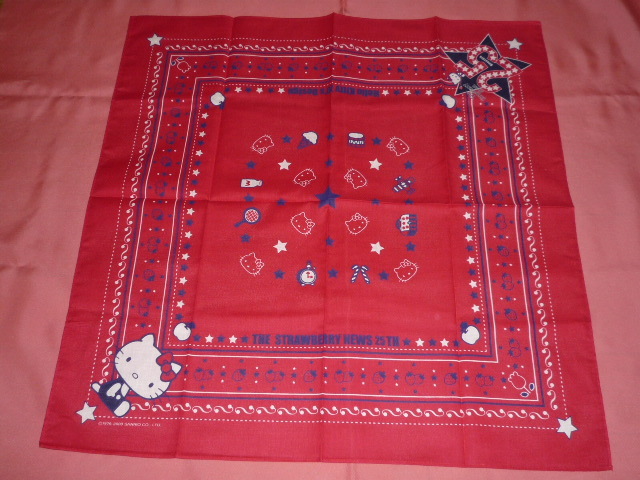 激レア!レトロ 2000年 サンリオ ハローキティ バンダナ ランチクロス 大 ☆拍卖