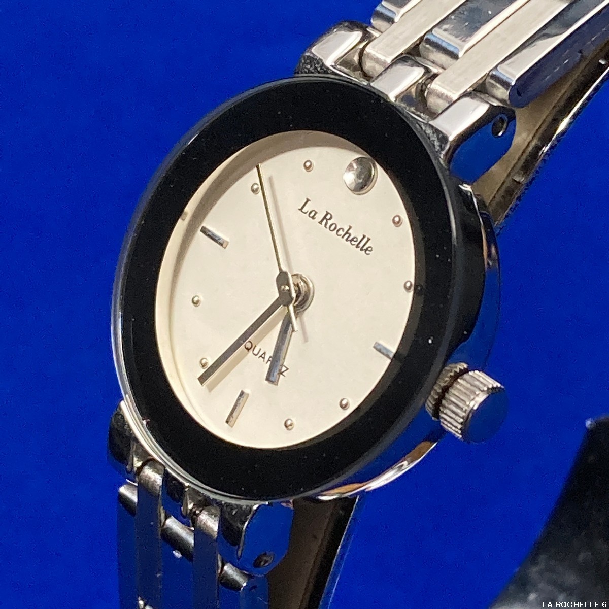 【未使用 / 即決 / 送料185円】 LA ROCHELLE ラ・ロシェル フランス エレガント バンドデザイン レディース腕時計 No.20426-3拍卖