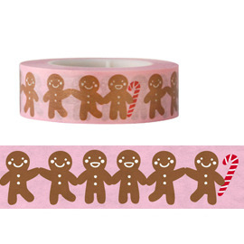 台湾製 Funtape ジンジャーブレッドマン マスキングテープ拍卖