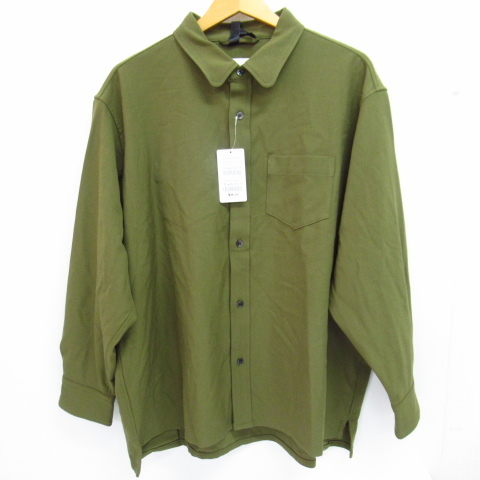 Breechez ブリーチェズ COSMICAL WARM ROUND SHIRT ボタンシャツ SIZE:46 ▼FG5898拍卖
