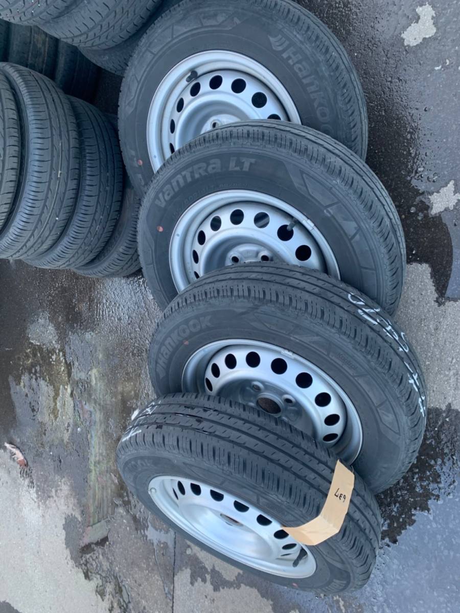 Y637 155/80R14LT HANKOOK ハンコック 2018年 PCD100 4H 5J 4本セット拍卖